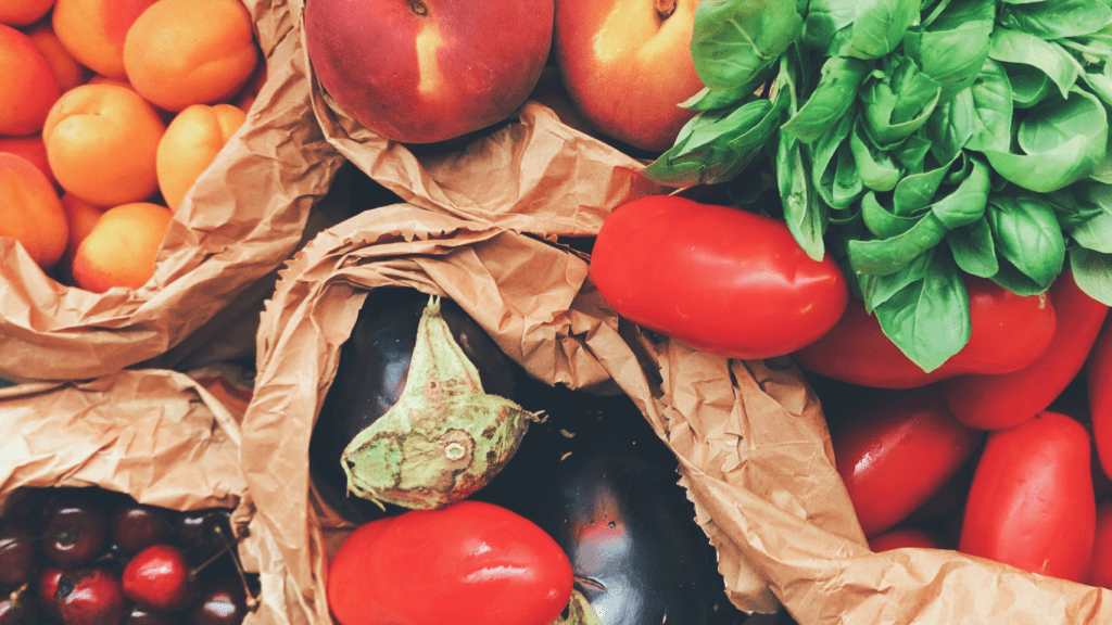 an assortment of fruits and vegetables