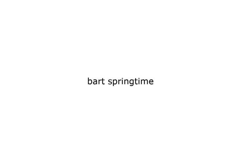 bart springtime