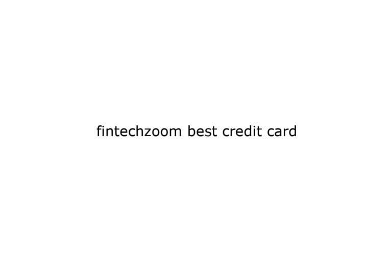 fintechzoom best credit card