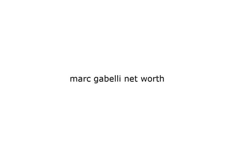 marc gabelli net worth