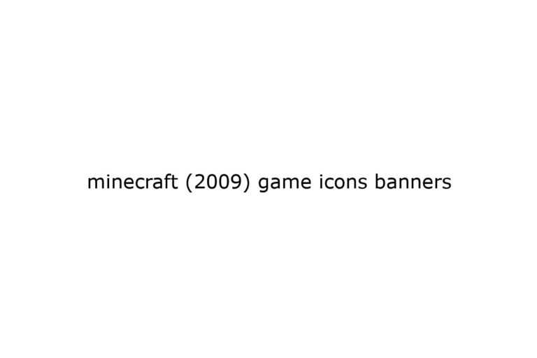 minecraft 2009 game icons banners