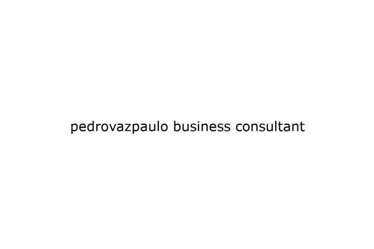 pedrovazpaulo business consultant