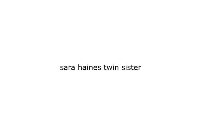 sara haines twin sister