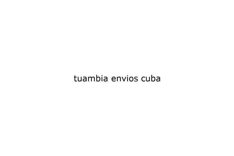 tuambia envios cuba