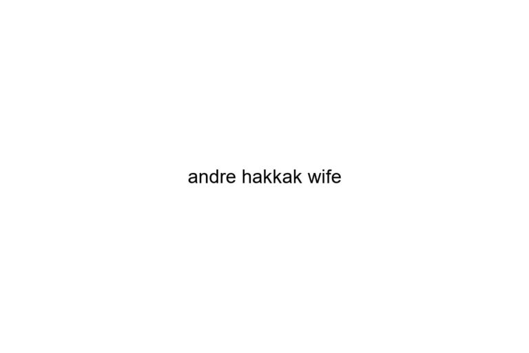 andre hakkak wife