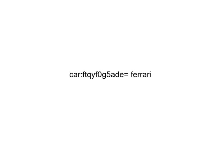 car ftqyf0g5ade ferrari
