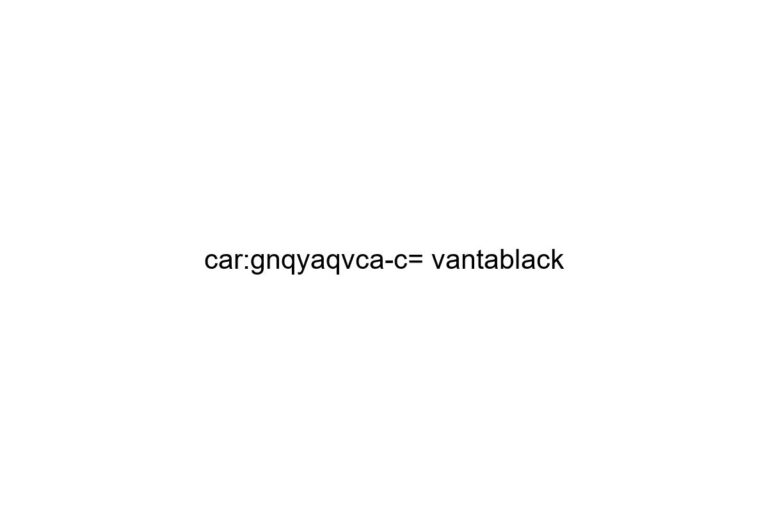 car gnqyaqvca c vantablack