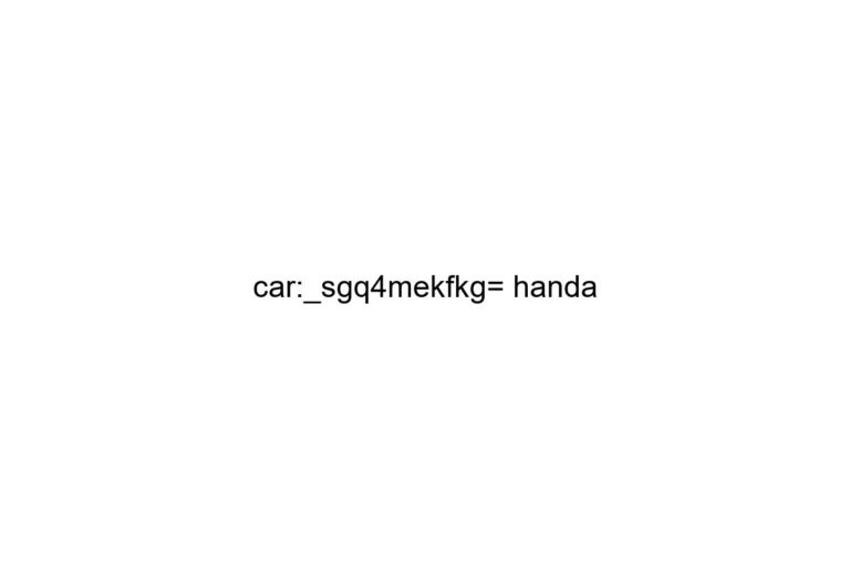 car sgq4mekfkg handa