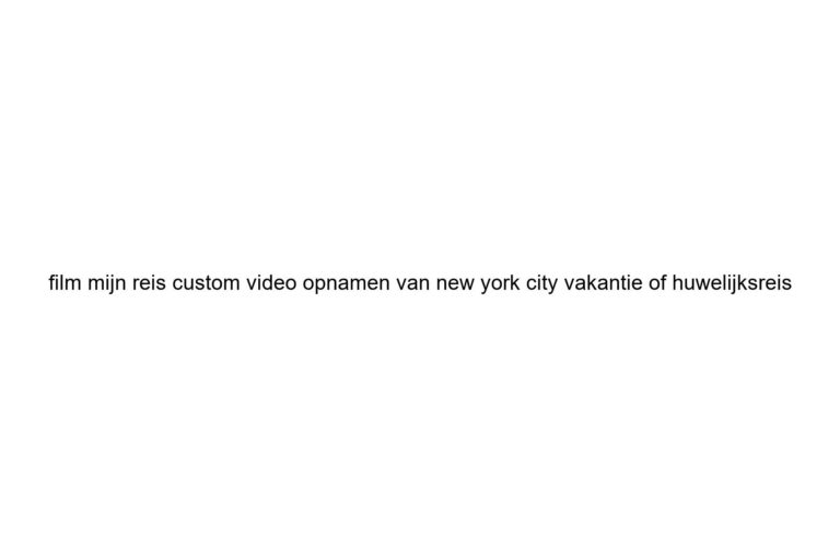 film mijn reis custom video opnamen van new york city vakantie of huwelijksreis