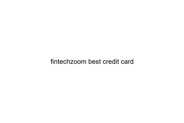 fintechzoom best credit card