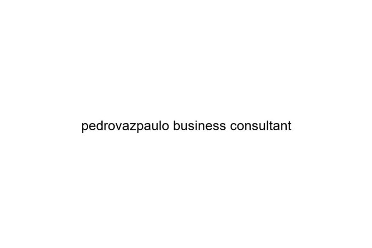 pedrovazpaulo business consultant