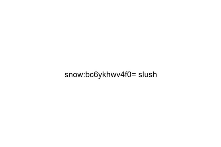 snow bc6ykhwv4f0 slush