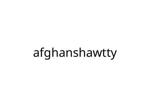 afghanshawtty