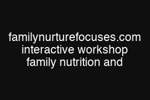 familynurturefocuses.com interactive workshop family nutrition and