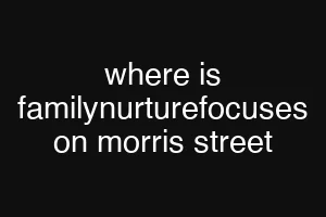 where is familynurturefocuses on morris street